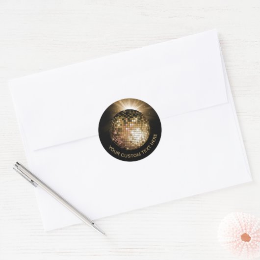 Disco Ball Ronde Sticker (Envelop)