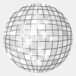 Disco Ball Ronde Sticker