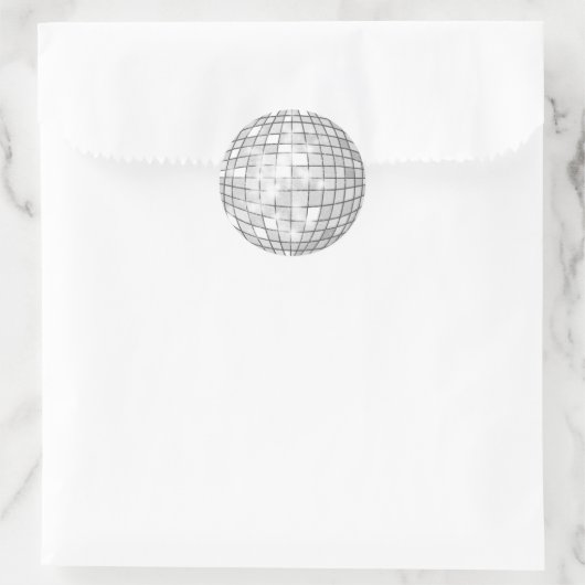 Disco Ball Ronde Sticker (Tas)