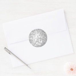 Disco Ball Ronde Sticker