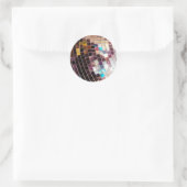 Disco Ball Ronde Sticker (Tas)