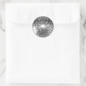Disco Ball Ronde Sticker (Tas)