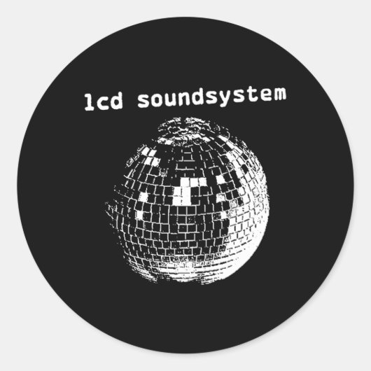 Disco Ball Ronde Sticker (Voorkant)