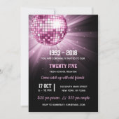 Disco ball roze kaart (Voorkant)