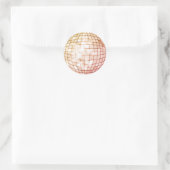 Disco Ball Sinaasappel Ronde Sticker (Tas)