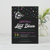 Disco Ball Stars Bachelorette Last Disco Kaart (Staand voorkant)
