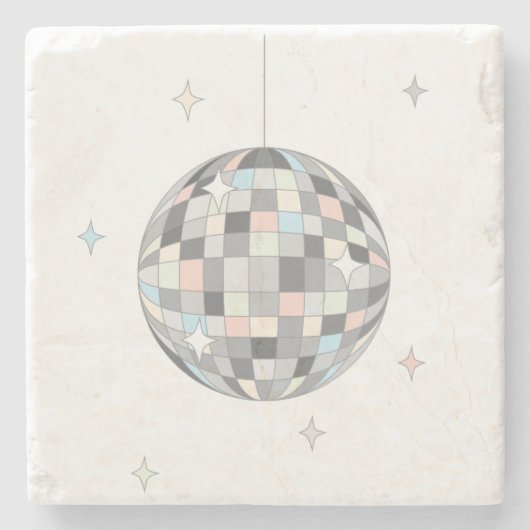 Disco Ball Stenen Onderzetter (Voorkant)