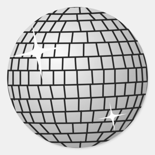 Disco Ball Sticker (Rond) (Voorkant)