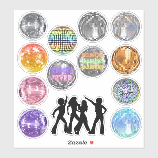 Disco Ball-stickers Sticker (Vel)