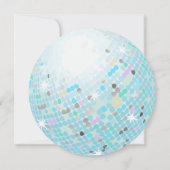 Disco Ball Sweet 16 Party Invitation Kaart (Achterkant)