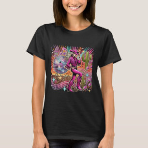 Disco Ball Tattoo Roze Cowboy Cowgirl _1 T-shirt