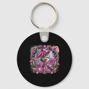 Disco Ball Tattoo Roze Cowboy Cowgirl Sleutelhanger