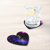 Disco Ball Treble Clef Kartonnen Onderzetters (Insitu)