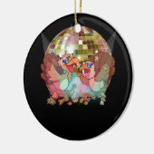 Disco Ball Turkije Thanksgiving diner feestelijk d Keramisch Ornament (Links)