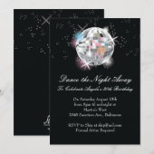 Disco Ball-uitnodigingen Kaart (Voorkant / Achterkant)