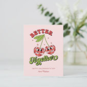 Disco Ball Valentijnse Cherry Beter bij elkaar Kaart (Staand voorkant)