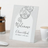 Disco Ball Verlovingsfeest Reclamebord Met Voetstuk (Insitu)