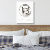 Disco Ball Wall Art gepersonaliseerd canvas Afdruk (Insitu (Slaapkamer))