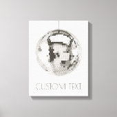 Disco Ball Wall Art gepersonaliseerd canvas Afdruk (Voorkant)
