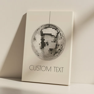Disco Ball Wall Art gepersonaliseerd canvas Afdruk