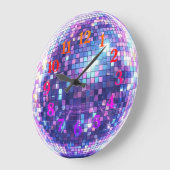 Disco Ball Wall Clock | Customizable  Grote Klok (Hoek)