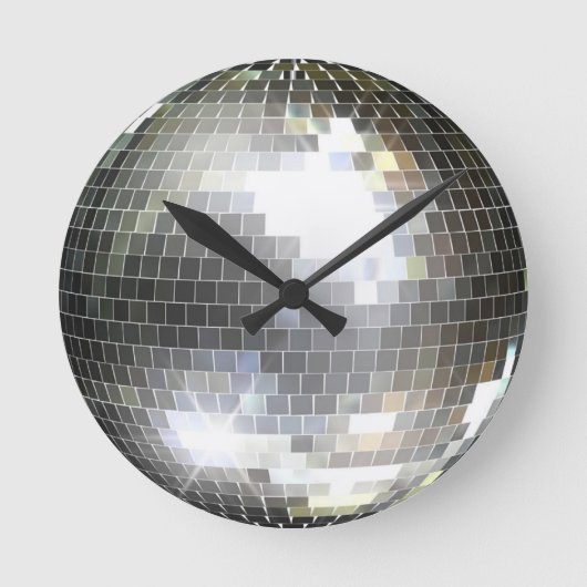 Disco Ball-wandklok Ronde Klok (Voorkant)