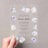 Disco Ball Waterverf Verjaardagsfeest Acryl Uitnodigingen (Insitu (Draagbaar))