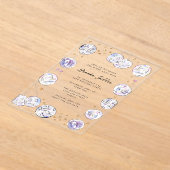 Disco Ball Waterverf Verjaardagsfeest Acryl Uitnodigingen (Laagn)