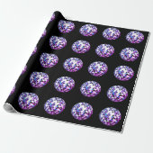 Disco Ball Wrapping Paper Cadeaupapier (Uitgerold)