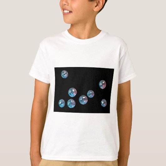 disco - ballen in lege ruimte t-shirt (Voorkant)