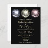 disco balletjes glitters trouwuitnodiging (Voorkant / Achterkant)