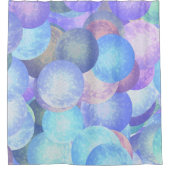 Disco-balletjes in pastelregenboogkleuren - 3D-opt Douchegordijn (Voorkant)