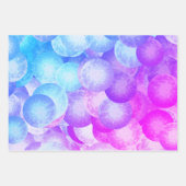 Disco-balletjes in pastelregenboogkleuren - 3D-opt Inpakpapier Vel (Voorkant 3)