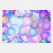 Disco-balletjes in pastelregenboogkleuren - 3D-opt Inpakpapier Vel (Voorkant 2)