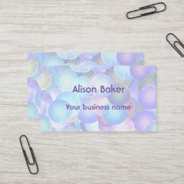 Disco-balletjes in pastelregenboogkleuren - 3D-opt Visitekaartje