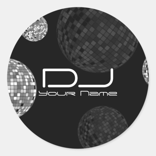 Disco Balls DJ Sticker (Voorkant)