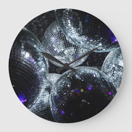 Disco Balls: Donkere feestsfeer Grote Klok (Voorkant)