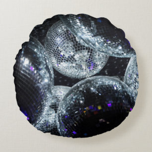 Disco Balls: Donkere feestsfeer Rond Kussen