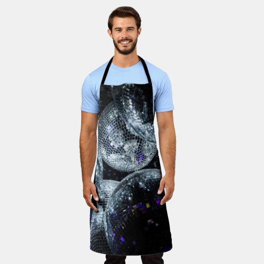 Disco Balls: Donkere feestsfeer Schort (Gedragen)