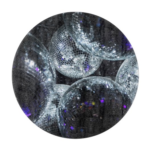 Disco Balls: Donkere feestsfeer Snijplank (Voorkant)