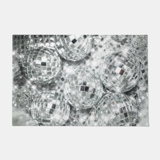 Disco Balls Glam #1 #retro #wall #art Deurmat (Voorkant)