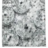 Disco Balls Glam #1 #retro #wall #art Douchegordijn (Voorkant)