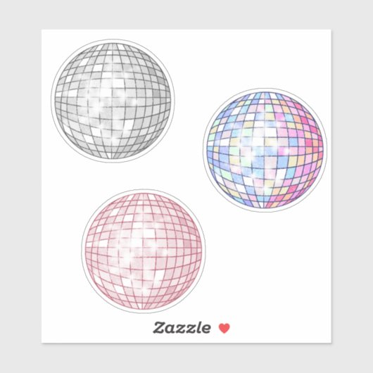 Disco Balls Sticker Set (Vel)