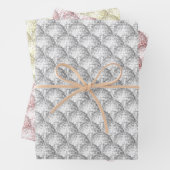 Disco Balls Zilver Roze en Goud Inpakpapier Vel (In situ)