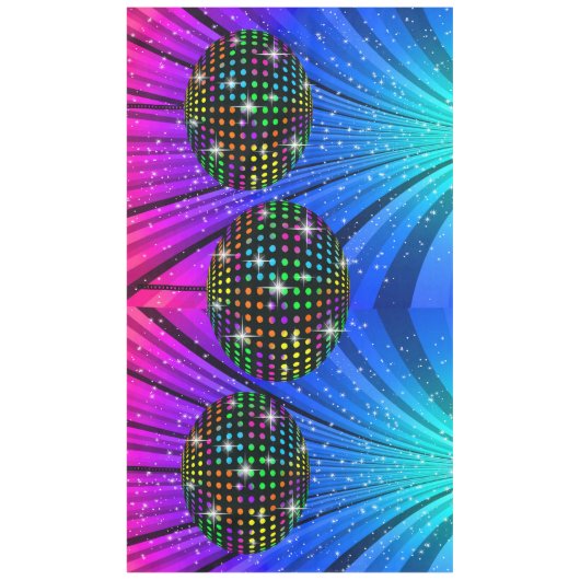 Disco Banner, Fotoprop, Tafelkleed (Voorkant)
