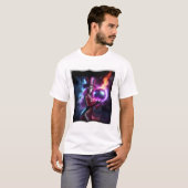 Disco Belle poseert met haar magische discobal T-shirt (Voorkant volledig)