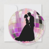  disco Bewaar de datumuitnodiging Kaart (Achterkant)