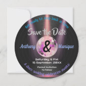  disco Bewaar de datumuitnodiging Kaart (Voorkant)