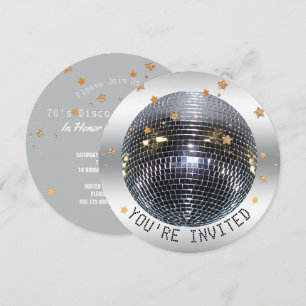 Disco Birthday Party   Disco Dance Party Circle Kaart