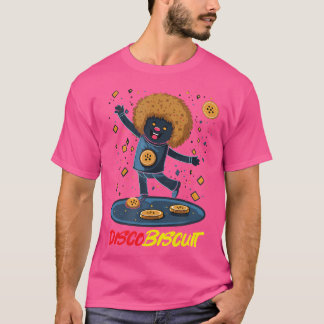 Disco Biscuit 90s Rave-Geïnspireerde Dansende Koek T-shirt